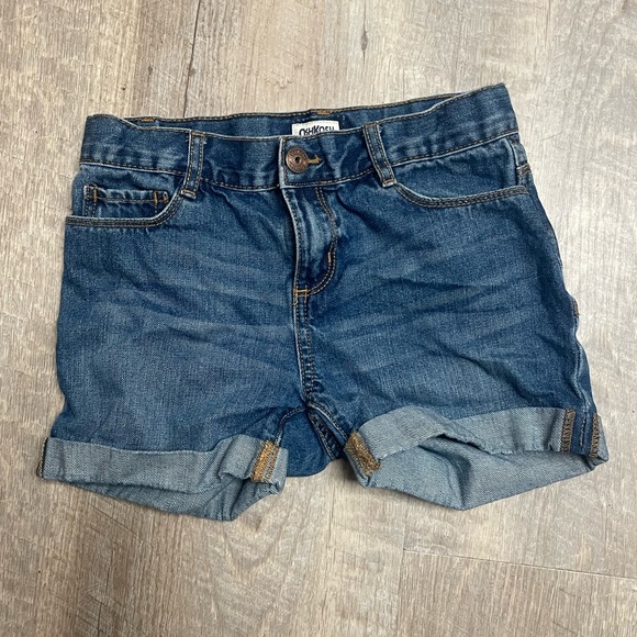 Kids’ cuffed jean shorts - Picture 1 of 3